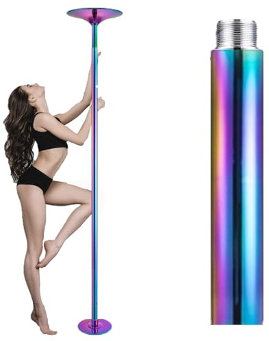 Genérico Barra de Baile portátil sin taladros para el hogar - Barra de Striptease Colorida para Apartamentos, fácil instalación, Calidad Profesional, Ideal para Principiantes y entusiastas del Fitnes