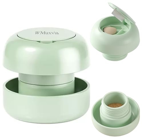 Mini Pill Cutter Splitter with Grinding Function, 2-in-1 Portable Pill Grinder for Travel & Pet, Precise Cutting for Pills Vitamins