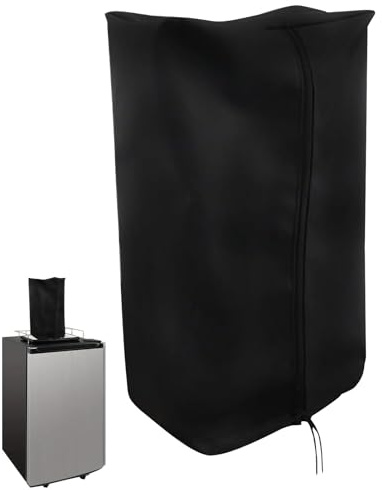 Beer Tower Dust Cover - 26x17x46cm Waterproof Dustproof Black Protective Sleeve | Beer Tap Tower Insulation Sleeve | Beers Dispenser Faucet Cover For Bar, Picnic, Bbq, Yard, Outdoor, Restaurant And UV