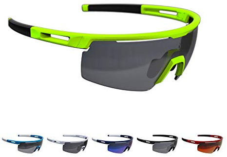 BBB Cycling Fahrradbrille Avenger | Herren und Damen Sportbrille Sonnenbrille Radsport | mit Wechselgläsern | Polycarbonat | MTB Rennrad Urban | BSG-61