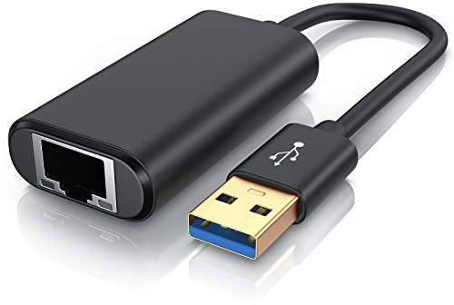 CSL - USB 3.0 Netzwerkadapter für Nintendo Switch - RJ45 Fast Ethernet Adapter - High Speed Netzwerkverbindung 10 100 1000Mbit - kompatibel mit Windows und Mac OS X - Fast Ethernet