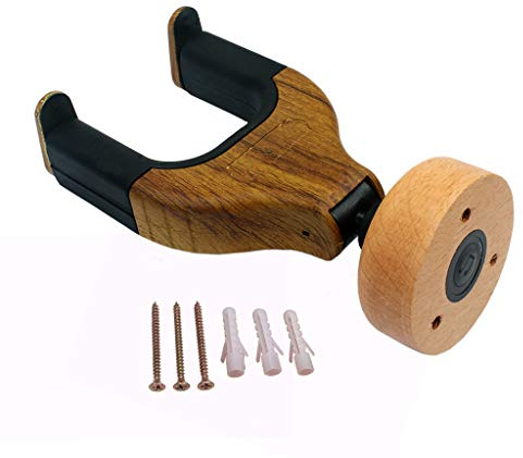 Alnicov Wandhalterung Gitarrenbügel Hakenhalter Keeper Auto Grip System Lock Runde Basis Für elektrische Akustikgitarren Saiteninstrument