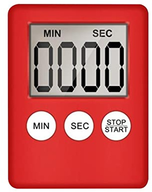 Eieruhren Digitaler Küchentimer Magnetisch Eieruhr Timer Digital Küchenuhr Stoppuhr Countdown Count up mit Memory-Funktion Laut Ton Küchenwecker Zeitmesser Küche Kurzzeitwecker mit LED zum Kochen Back