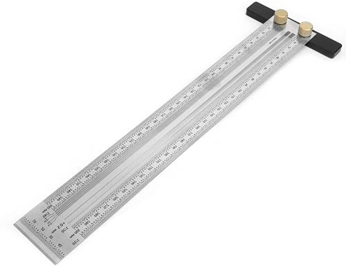 T-type marking gauge marking T ruler, marking line ruler, carpenter's tool for woodworking marking tool (300 mm scriber ruler A)