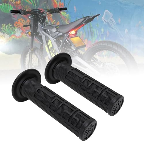 Motorrad Lenkergriffe,Griffgummi Lenker Griffe rutschfest Schwarz | für Electric Bike Sur Ron Light Bee S/X