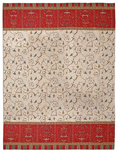 Bassetti OPLONTIS Tagesdecke aus 113% Baumwolle in der Farbe Rot v.8, Maße: 180x255 cm - 9320793