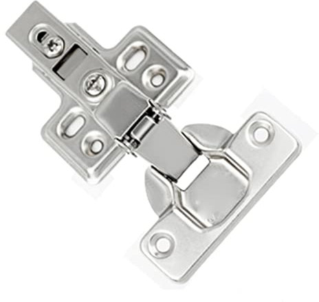 YANYUESHOP Schrank Kleiderschrank Türdämpfung Hydraulischer Puffer Schnellspannscharnier, Material aus kaltgewalztem Stahl (Size : Medium Bend)