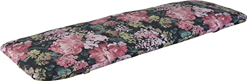 ANGERER Freizeitmöbel GmbH Auflage für Gartenmöbel - Bankauflage 150 cm (Schwarz-Bunt geblümt)