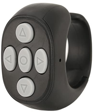 Control Page Turner, Fingertip Page Turner for Multi Function Remote Control for Take Photos, Watch Videos, Read Novels (Black)