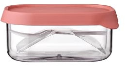 Mepal - Frutero Take a Break - Frutero Para Llevar Fruta Fresca - Caja Con Un Pequeño Tenedor De Frutas - Cabe Perfectamente En La Fiambrera Take a Break - 250 ml - Vivid Mauve