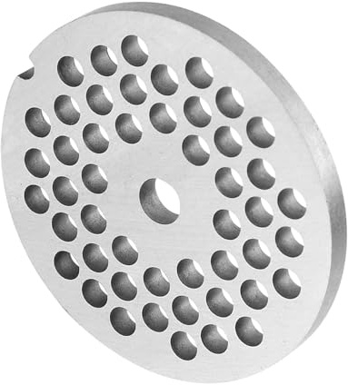 WPKD BLUEIY Placa para Picadora De Carne De Acero Inoxidable, Trituradora De Carne Profesional, Placa para Picadora, Accesorio De Repuesto para Picadora De Carne De Cocina De Acero Al Carbono(5mm)