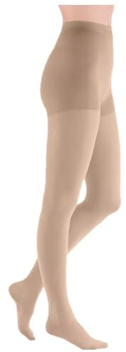 medi mediven comfort Kompressions-Strumpfhose | KKL1 | Größe: VI | Farbe: Cashmere | Offene Spitze | Normal | Ohne Haftband | Mit Komfortsohle & Lanolin