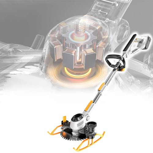Eastnmythet Wacker, tagliabordi e Tosaerba a Batteria con 2 batterie al Litio per Giardino e Cortile, tagliaerba Elettrico Manuale