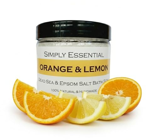 Simply Essential Orange and Lemon Dead Sea & Epsom Bath Salts Body & Foot soak 225g