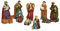 Spetebo Lot de 10 figurines de crèche de Noël peintes à la main - 11 cm - Accessoires pour crèche