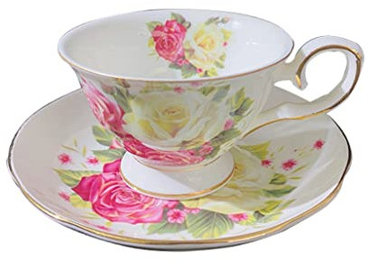 XFZJCHAP BBCBBZ Vintage Teacups Vintage Creative Birthday Gift Set Souvenir Gift Flower Shaped Teacups