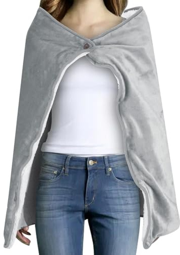 Manta eléctrica USB – manta eléctrica recargable – manta eléctrica inalámbrica, calefactora recargable USB | Comodidad de limpieza suave y sin complicaciones, cobertura confor