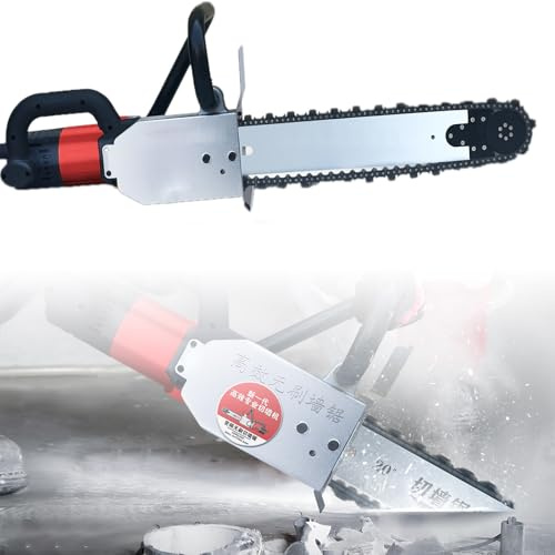 ExoticaBlend Scie à Béton, Scie à Chaîne Diamantée, Scie à Béton Électrique sans Balais, Machine de Rainurage Murale Électrique à Eau pour Barres d'Armature Rainurées, Marbre,480