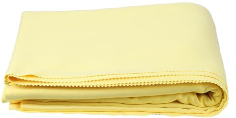 sourcing map Lot de 2 chiffons anti-ternissement pour argent, 2 x 1 m, pour rangement de bijoux, argenterie, couverts, bijoux, projet de bricolage, jaune