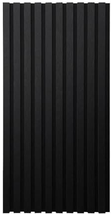 Panneau acoustique Home Deluxe SONIC Deep Black - 80 x 40 cm 9 x panneaux I Panneaux acoustiques en bois Panneau mural Panneau acoustique Panneau MDF Revêtement mural Aspect feutre acoustique