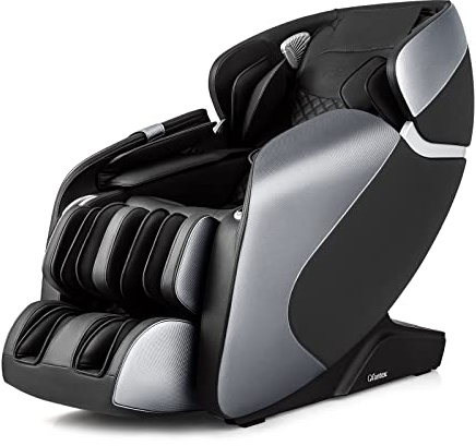 GOPLUS Massagesessel Ganzkörper, Massagestuhl mit Schwerelosigkeitsfunktion, Fernbedienung, Sprachsteuerung, Heizung & 12 Massageprogramm, Relaxsessel elektrisch für Zuhause & Büro (Schwarz)