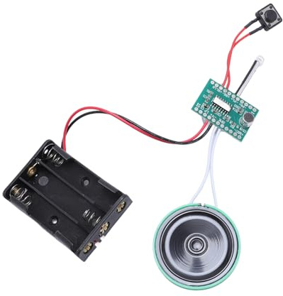MENDUNER Soundrekorder-Modul mit Lautsprecher, 4-Minuten-, Lichtaktivierte Loop-Wiedergabe, Sprachaufzeichnungs-Chip für Grußkarten, Bastelarbeiten, DIY-Projekte