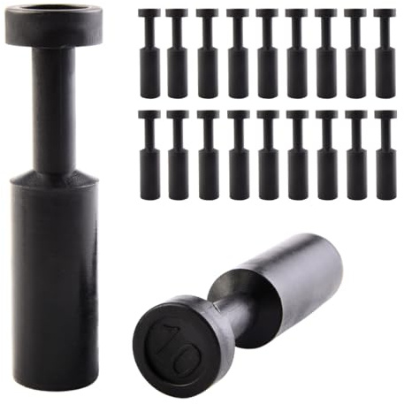 ANGEEK de 20 piezas de tapones con un diámetro exterior de 10 mm, fabricados en resina PBT, adecuados para racores de conexión rápida en sistemas de tuberías neumáticas.