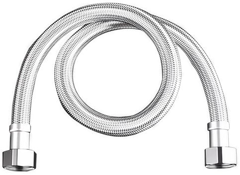 Tuyau double tête en acier haute pression anti-gel renforcé design épais mise à niveau flexible pour systèmes d'eau chaude en acier inoxydable de qualité industrielle