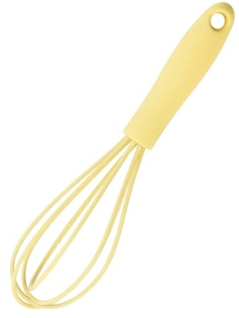 Whisk Handheld Rust Proof Egg Beater Mixer Hand Whisk(Yellow)