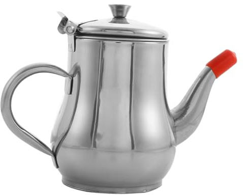 NOLITOY Contenitore Olio con Filtro Antigoccia e Separatore Grasso Vasetto Cucina Resistente Temperature per Uso e Olio