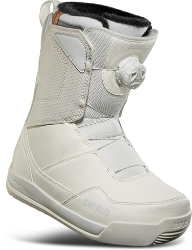 ThirtyTwo Shifty BOA Snowboard Boots - Snowboard Boots with Dual-Zone Lacing & Grippy Outsole - Women - Bone - Size 9