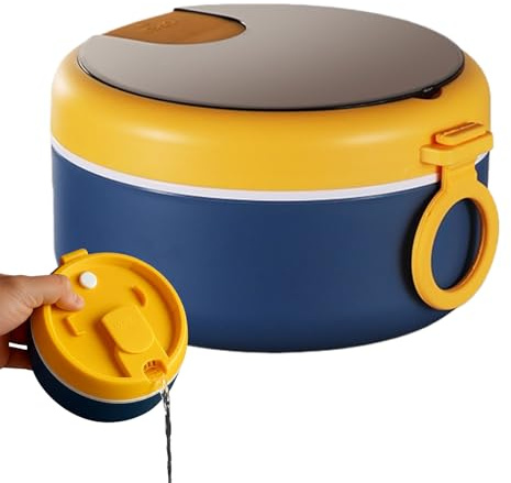 Ahuuen Suppenschalen | Auslaufsicherer Behälter Mikrowellengeeignet - 900ml Suppen-Nudel-Behälter Mit Deckel - Für Studenten Büro Reise Schule Arbeit Mahlzeitenvorbereitung Mittagessen Abendessen