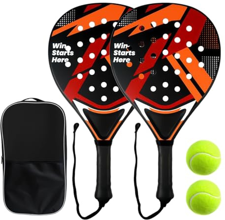 Tennisschläger – tragbar, rutschfest, stoßfest, Erwachsenen-Freizeit-Tennisschläger-Set – für, Sport, Outdoor, Hinterhof, Pool, Herren, Damen, Jugendsportler