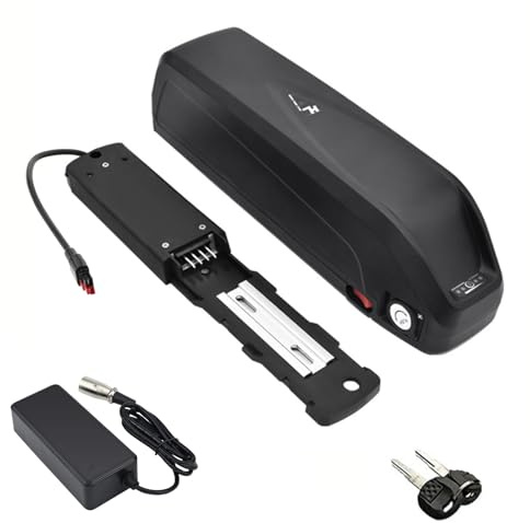 HJGHY Lithium-Ionen-Akku 48 V 17 Ah Unterrohr-Akku 36 V 10,4 Ah Austauschbare Akkus 52 V 15 Ah Einrad-Akkus für 370 W-800 W Motor-Kits mit Ladegerät,Plug1 48v16ah