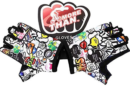 LEXINCHENG Fahrradhandschuhe für Jungen, Mädchen, Kinder, Alter 3, 4, 5, 6, 7, 8, 9, 10, 11, 12 (Mehrfarbig, S)