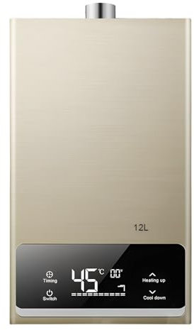 WHYATT Mini Instant Gas Water Heater, Constant Temperature Natural Water Heater, Kitchen And Bathroom Water Heater (Gold) (Color : A)