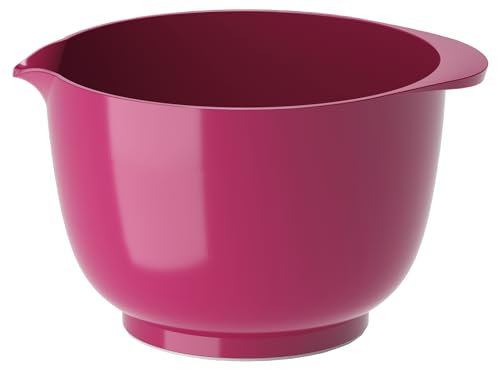 Rosti Margrethe Rührschüssel 2 Liter, Bruchsichere Schüssel, Backschüssel, Hefeteigschüssel mit gutem Griff, Teigschüssel aus Recycelbarem Kunststoff, Beetroot