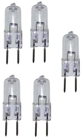 UGEFKMQ Lampadine Alogene A Capsula G5.3 12V 50W Lampadina A Capsula G5.3 20w 12v acdc GU5.3 Bi-Pin Base Dimmerabili Bianco Caldo,20 W,5 Pezzi