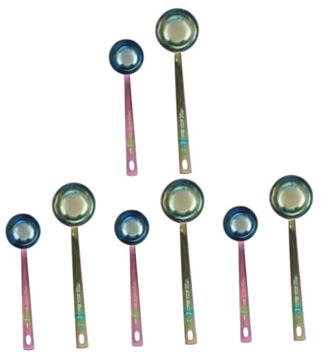 Cabilock 8piezas Cucharas Medidoras De Café Inoxidable Para Café y Utensilios De Cocina Para Colgar