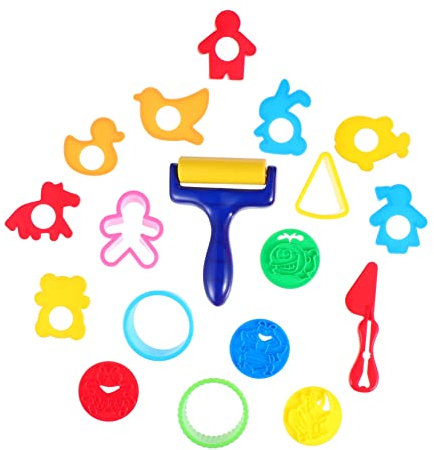 Abaodam 18pcs Animal Mold DIY Plasticine Tool Funny Mud Mold Clay for Crafts for Boys and Girls Toys for Year Olds Boys Random Color