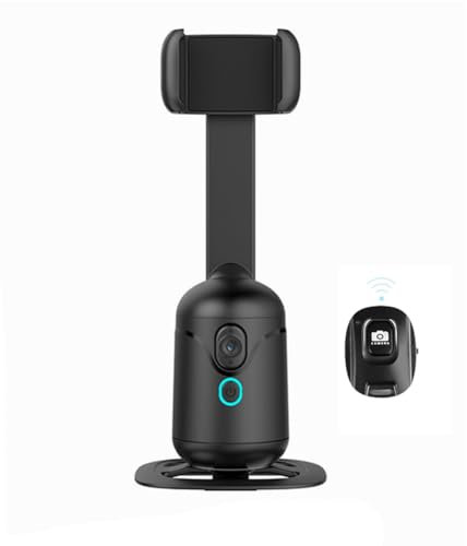 Qutsvosh Smart AI Gimbal - Trípode de seguimiento automático, rotación de 360° con control remoto y control de gestos para grabación de video, Vlog