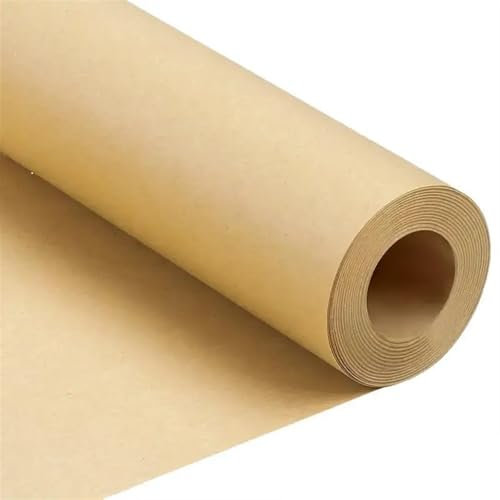 EKalgretrA 1 Rolle 10 m Kraftpapier, 10 cm/20 cm/30 cm/45 cm Breite, for Blumen und Geschenkverpackungen, Umzugsverpackungen, braune Papierrolle for Malen Geschenkpapier Natur(30cmx10M)
