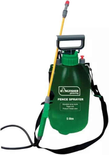 5L Pressure Sprayer for Wood Treatment – Adjustable Spray Lance, Safety Valve & Trigger Lock – Ideal for Fences, Decking, Sheds & Garden Maintenance