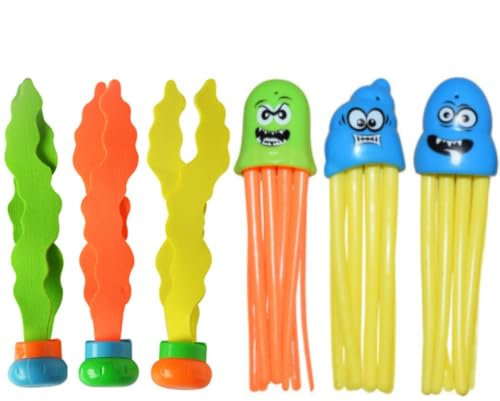 ZHRUOYAO Summer Pool Diving Swimming Toys for Kids, Fun Swim Games Sinking Set, Underwater Dive Toys Torpedo Shark Rings Sea Animals for Boys Girls Toddlers
