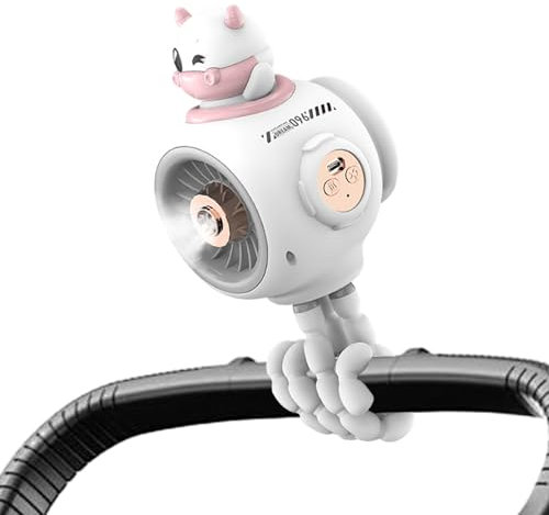 Genérico Ventilador Portátil para Cochecito - Ventilador de Clip para Cochecito | Dispositivo Multifuncional de Enfriamiento para Carrito, Camping, Viajes y Silla de Auto