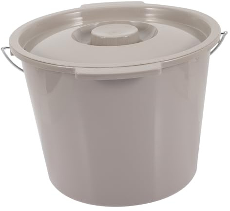 DECOMELODY Pot de Chambre Portable Plastique Épais avec Couvercle et Poignée Urinoir Hygiénique pour Personnes Âgées Réservoir Urine Compact Léger Facile à Nettoyer pour Maison et Camping