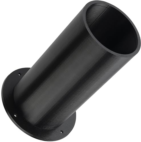 Aerzetix Tubo bass-reflex per altoparlante Ø75.5x67.5 mm lunghezza 160 mm in plastica ABS nera