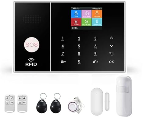 Sistemi Allarme Casa Di Allarme Wifi GSM For Sicurezza Wireless Domestico E Aziendale Con Telecomando APP For Sensore Pir Porta(B)