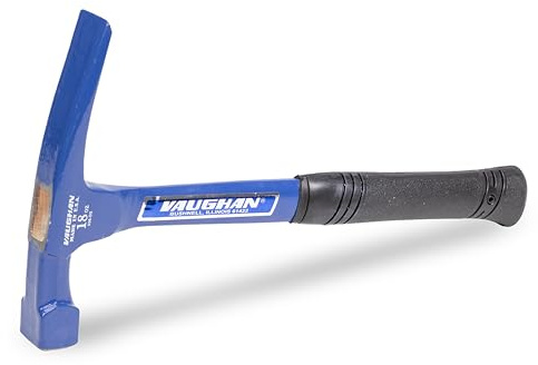 VAUGHAN Brick Layers Hammer, 18 oz Steel Masonry Hammer, Made In The USA, ABL18, VN18412