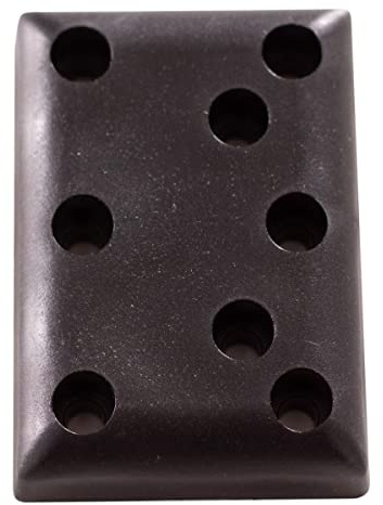 MR. DEKO Strandkorb PE Gleiter 4er-Set | Bodenabstandshalter Füße für Möbel | Strandkörbe Füße Schraubbar | Möbel-Gleiter Kunststoff | Strandkorb-Zubehör Möbelerhöhung | Kunststoffgleiter Schrauben